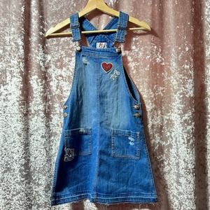 Justice Denim Overall Dress